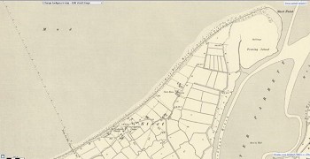 OS maps National Library of Scotland: OS Six Inch 1888-1915 110560 Somerset Sheet XXXVIII.NW. Revised 1902, Published 1904 (Second Edition) showing the extended shingle recurve with Fenning Island attached to the Stert Peninsula